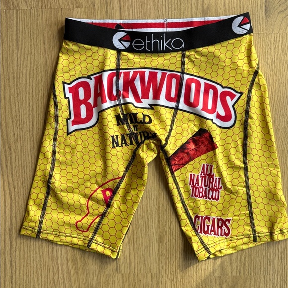 Ethika Yellow Backwoods Graphic Boxers NWT; size small - Picture 3 of 6